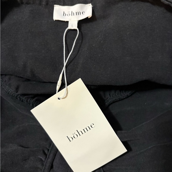 NWT Boheme Trixie black jumpsuit in size L. Halter neck elastic back. Wide leg - Picture 9 of 15